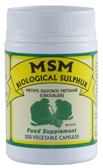 MSM Biological Sulphur Vege Capsules x 400 (2 containers)
