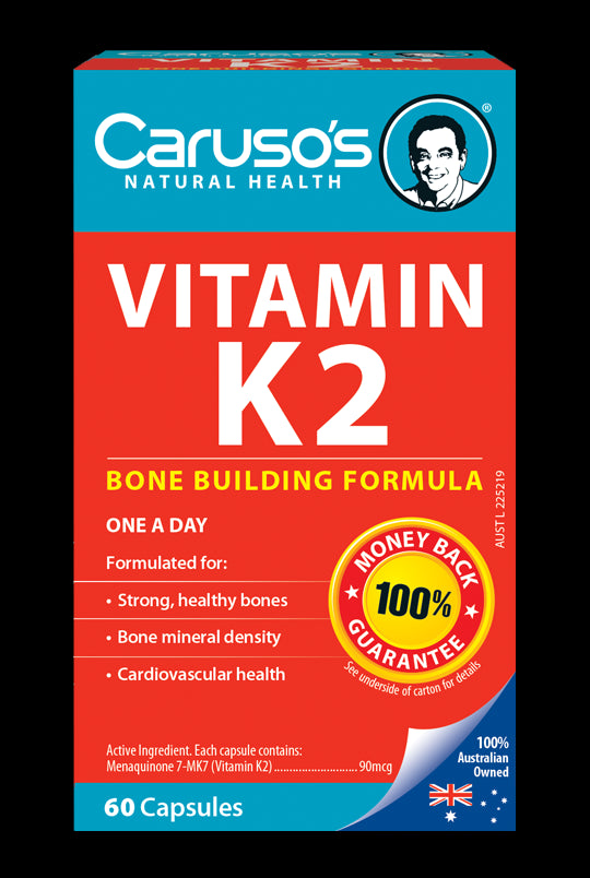 Vitamin K2 x 60 gelatin caps Nikita Naturals Australia