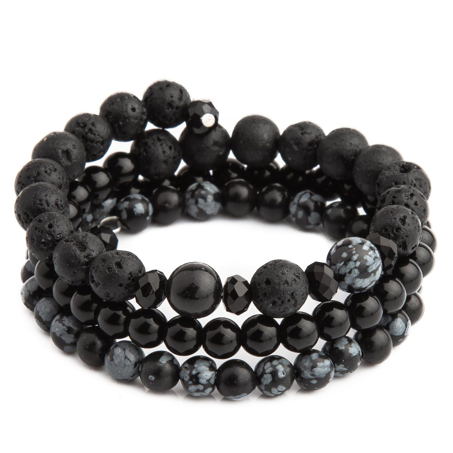 Lava Beads Wrap Bracelet