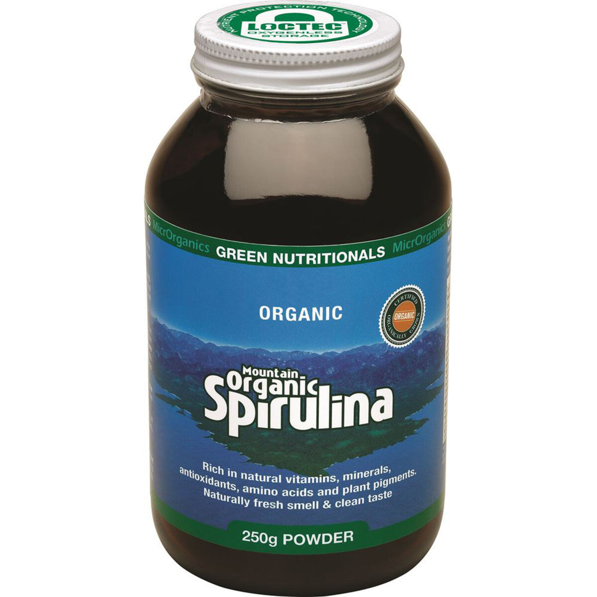 Green Nutritionals Organic Mountain Spirulina 250g