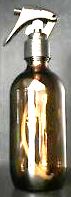 Amber Glass Bottle 200ml + Sprayer