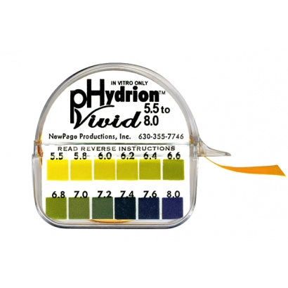 pH Test Paper on a roll - Urine & Saliva pH Paper 5.5-8.0